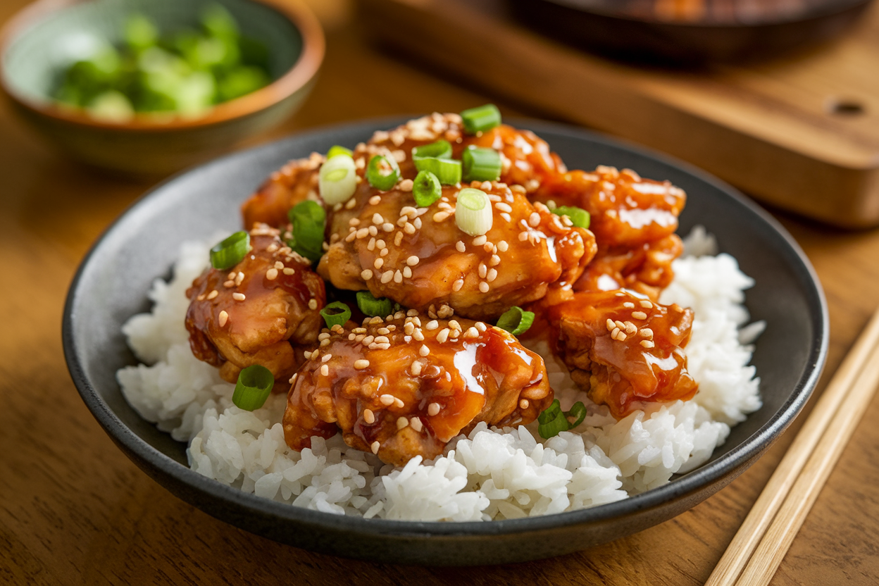 Easy Crispy Chinese Honey Garlic Chicken