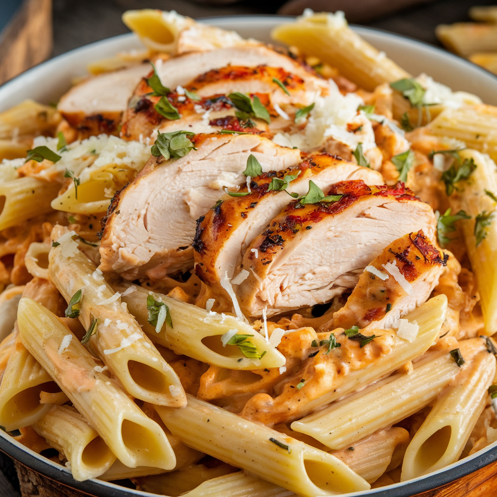 a-photo-of-a-delectable-dish-titled-chic_lGMNjLBrQnSQiOd6oabtuQ_KmlYCcJPTnulnNTLRLOL7Q-1 Delicious Chicken Pasta Recipe