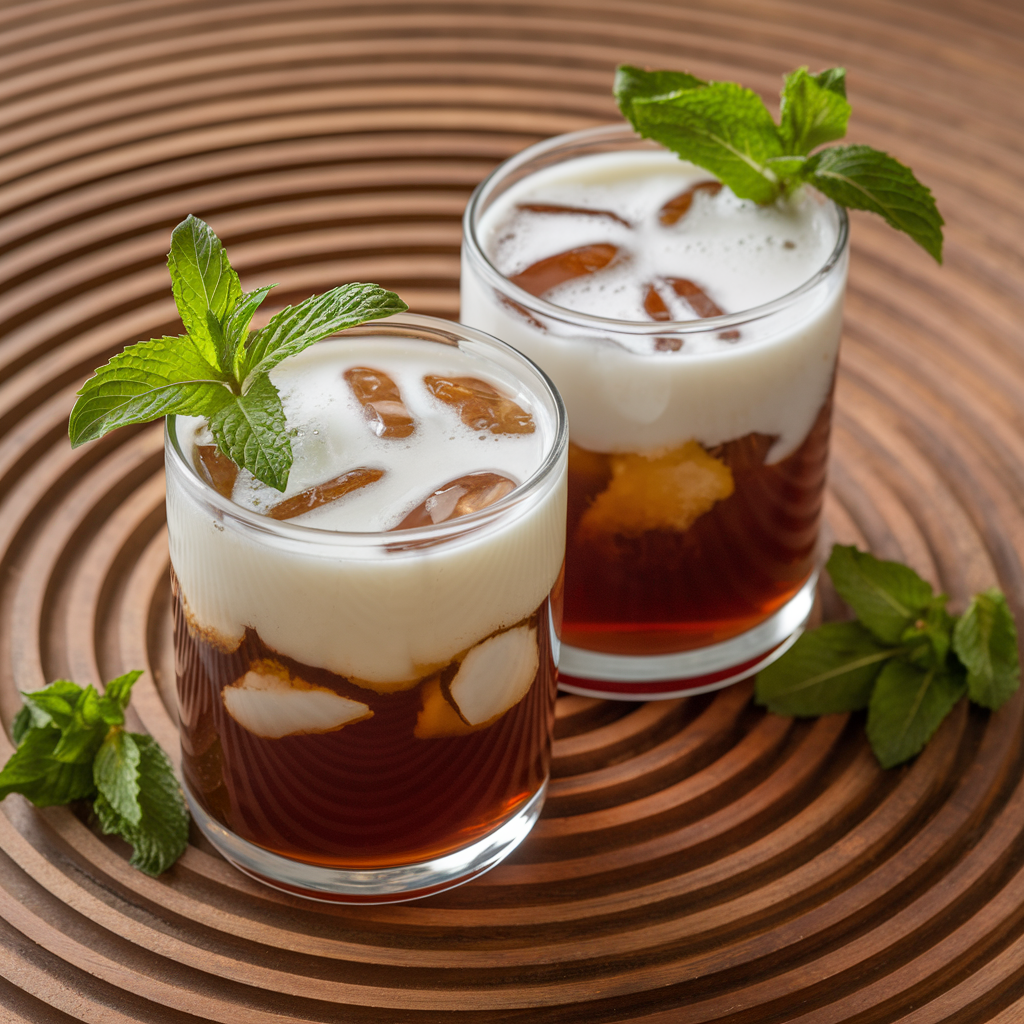 Discover the Delightful Fusion of Coconut Macaron Thai Iced Tea